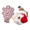 Kurt Adler 10.5-Inch Fabriché Santa Decorating Gingerbread Tree, 2-Piece Set